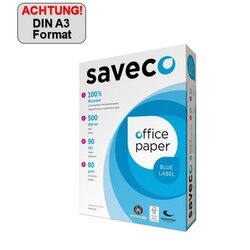 Saveco 100000010 Kopierpapier Blue Label A3 80g ISO 90 500Bl.