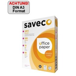 Saveco 100000006 Kopierpapier Orange A3 80g ws 500Bl.