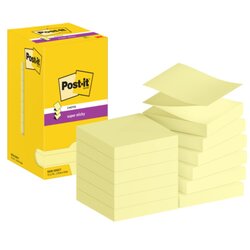 Post-it® R330-12SS-CY Haftnotiz Super Sticky 76x76mm ge 12x90Bl