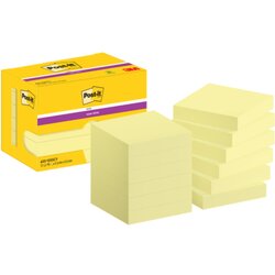 Post-it® 622-12SSCY Haftnotiz Super Sticky  47,6x47,6mm ge 12x90Bl