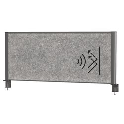 MAUL 9751289 Tisch-Trennwand MAULconnecto 120x50cm Akustik d.gr/an