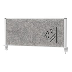 MAUL 9751295 Tisch-Trennwand MAULconnecto 120x50cm Akustik d.gr/si