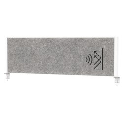 MAUL 9751602 Tisch-Trennwand MAULconnecto 160x50cm Akustik d.gr/ws