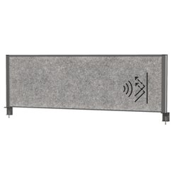 MAUL 9751689 Tisch-Trennwand MAULconnecto 160x50cm Akustik d.gr/an