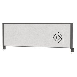 MAUL 9752689 Tisch-Trennwand MAULconnecto 160x50cm Akustik h.gr/an