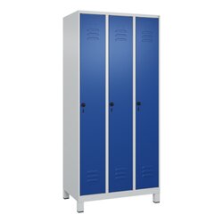 C+P 08001030S10004 Spind Classic PLUS 3Abt 1950x900x500 lgr/lbl