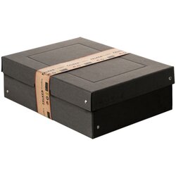 Falken 22001704 Aufbewahrungsbox PURE Box Black A4 100mm sw