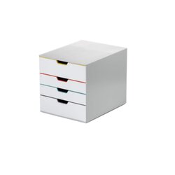 DURABLE 762427 Schubladenbox VARICOLOR MIX 4 4Schübe gr/fb