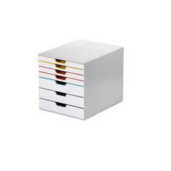DURABLE 762727 Schubladenbox MIX  7Schub gr/fb