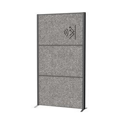 MAUL 9601089 Stellwandsystem MAULconnecto 3xAkustik d.gr Stand