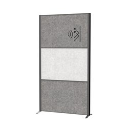 MAUL 9602089 Stellwandsystem MAULconnecto 2xAkustik d.gr 1xh.gr Stand