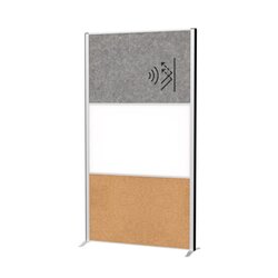 MAUL 9651095 Stellwandsystem MAULconnecto 1xAk d.gr 1xWB 1xKork Stand