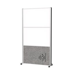 MAUL 9622195 Stellwandsystem MAULconnecto 2xWB 1xAkustik d.gr Mobil