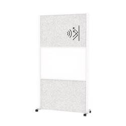 MAUL 9613102 Stellwandsystem MAULconnecto 2xAkustik h.gr 1xWB Mobil