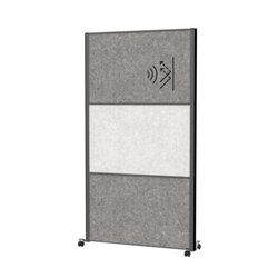 MAUL 9602189 Stellwandsystem MAULconnecto 2xAkustik d.gr 1xh.gr Mobil