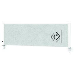MAUL 9762602 Tisch-Trennwand MAULconnecto Uplight 160x50cm Ak h.gr/ws