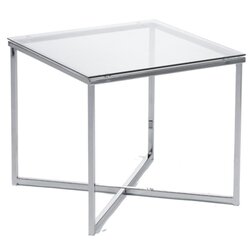 Neutralware 810065600 Beistelltisch eckig 500x450x500 verchromt