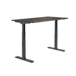 Neutralware 810061774 Schreibtisch 1800x605-1255x800 Eiche dunkel Gestell sw