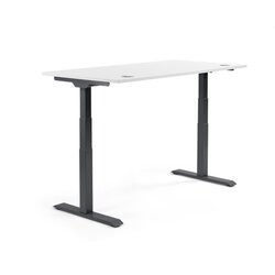 Neutralware 810061701 Schreibtisch 1800x605-1255x800 weiß Gestell sw