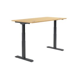 Neutralware 810061772 Schreibtisch 1800x605-1255x800  Buche Gestell sw