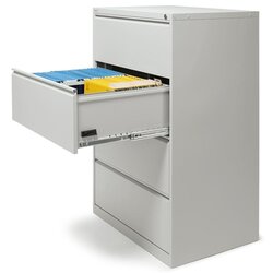 Neutralware 820131581 Hängeregistraturschrank 840x1320x620mm 4Schübe l.gr