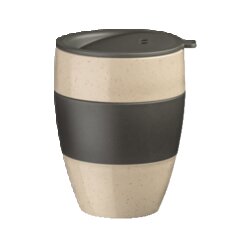 Koziol 7589278 Thermobecher AROMA TO GO 2.0 Deckel 400ml sand/ash grey
