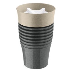 Koziol 7797281 Thermobecher SAFE TO GO 400ml ash grey/sand