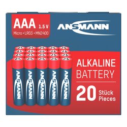 ANSMANN 5015538 Batterie Alkaline Micro AAA LR03 20St.