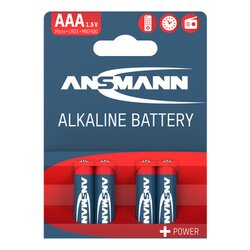 ANSMANN 5015553 Batterie Alkaline Micro LR03 AAA 4St.