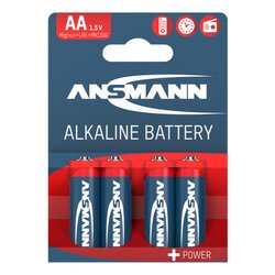 ANSMANN 5015563 Batterie Alkaline Mignon AA LR6 4St.