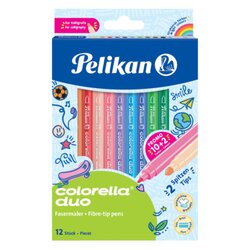Pelikan 813846 Faserschreiber Colorella Duo C407/12 12St