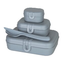 Koziol 7168716 Lunchbox/Besteckset PASCAL READY flower blue