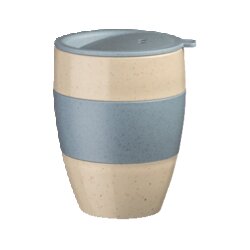 Koziol 7589275 Thermobecher AROMA TO GO 2.0 Deckel 400ml sand/blue