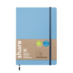 share Y-07-11-02 Journal A5 dotted hellblau 