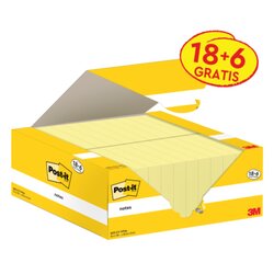 Post-it® 653-CY-VP24 Haftnotiz Notes  38x51mm ge 24x100Bl