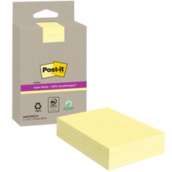 Post-it® 4645-RSSCY4 Haftnotiz Super Sticky  102x152mm 4x45Bl