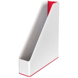 Leitz 53621026 Stehsammler WOW DIN A4 PS weiß/rot