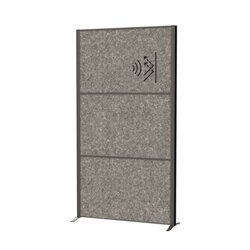 MAUL 9661089 Stellwandsystem MAULconnecto Uplight 3xAk d.gr Stand