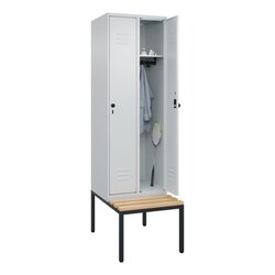C+P 080050720S10009 Spind Classic PLUS 2Abt 2120x600x815 lgr/lgr
