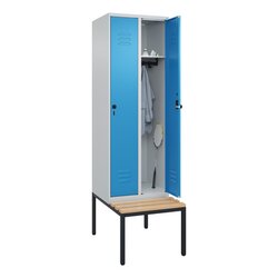 C+P 080050720S10004 Spind Classic PLUS 2Abt 2120x600x815 lgr/lbl