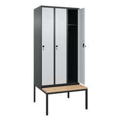 C+P 080050730S10061 Spind Classic PLUS 3Abt 2120x900x815 sgr/lgr