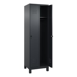 C+P 08001020S10044 Spind Classic PLUS 2Abt 1950x600x500 sgr/sgr