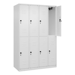 C+P 08030040S10012 Spind Classic PLUS doppelt 4Abt 1850x1200x500 ws/ws
