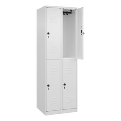 C+P 08030020S10012 Spind Classic PLUS doppelt 2Abt 1850x600x500 ws/ws