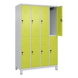 C+P 08031040S10010 Spind Classic PLUS doppelt 4Abt 1950x1200x500 lgr/cgn