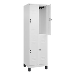 C+P 08031020S10014 Spind Classic PLUS doppelt 2Abt 1950x600x500 ws/ws