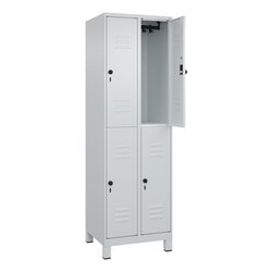 C+P 08031020S10009 Spind Classic PLUS doppelt 2Abt 1950x600x500 lgr/lgr