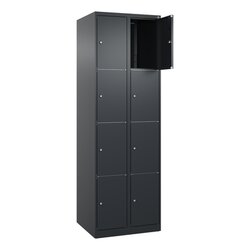 C+P 080000204S10024 Schließfachschr Classic PLUS 2x4F 1850x600x500 sgr/sgr