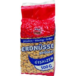 XOX 85019 Erdnüsse Gesalzen 500g 