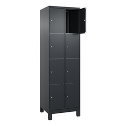 C+P 080010204S10024 Schließfachschr Classic PLUS 2x4F 1950x600x500 sgr/sgr